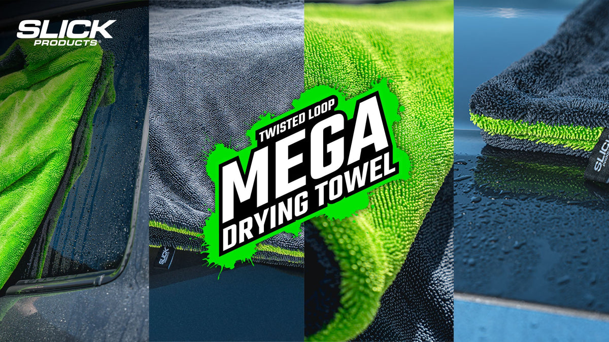 Slick Products Twisted Loop Mega Drying Towel: Dry More, Faster, With Less Effort