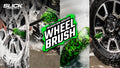 Clean Deep Wheel Barrels with Confidence Using the Slick Products Premium Non-Scratch Wheel Brush