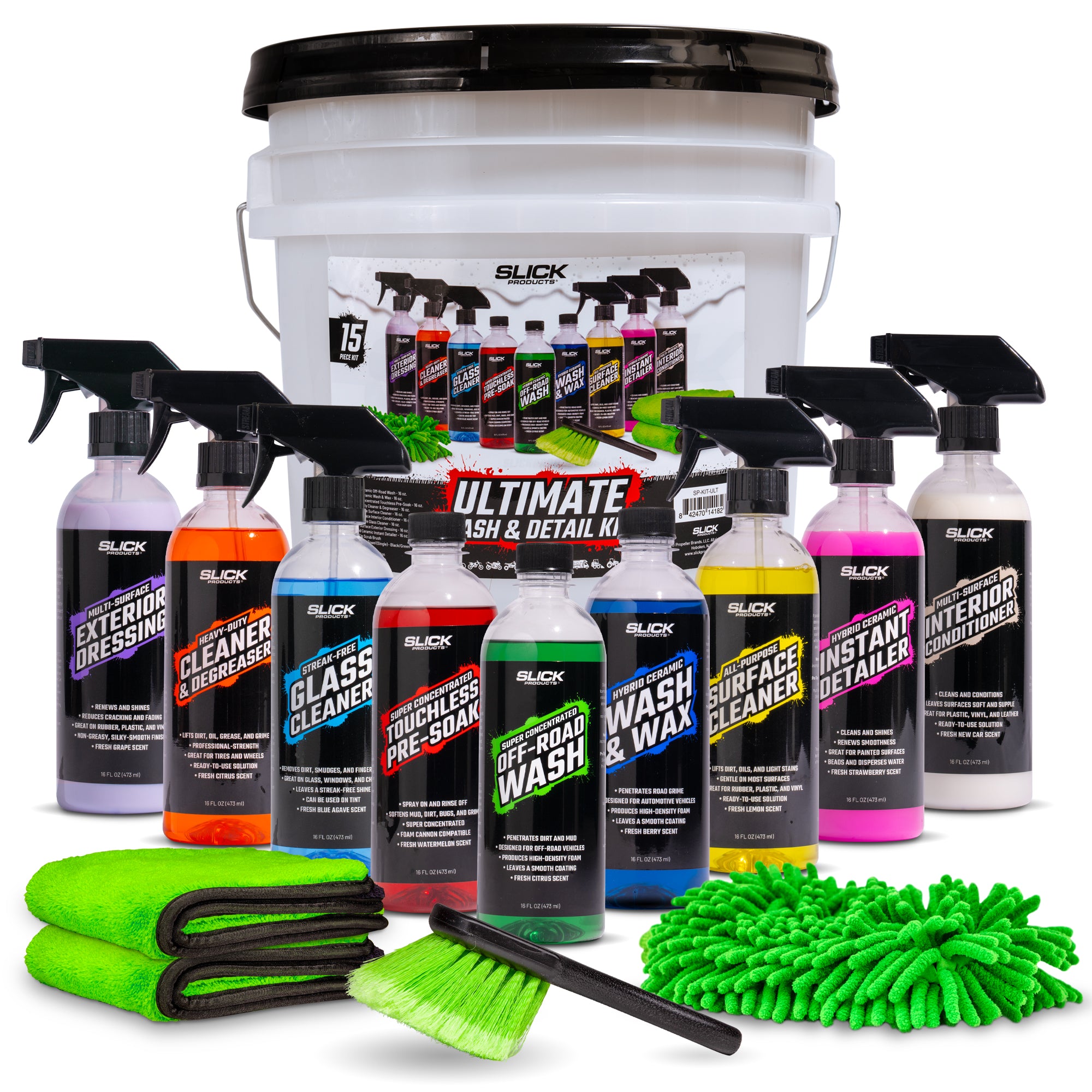 car detailing gear Slick Products Ultimate Wash & Detail Kit