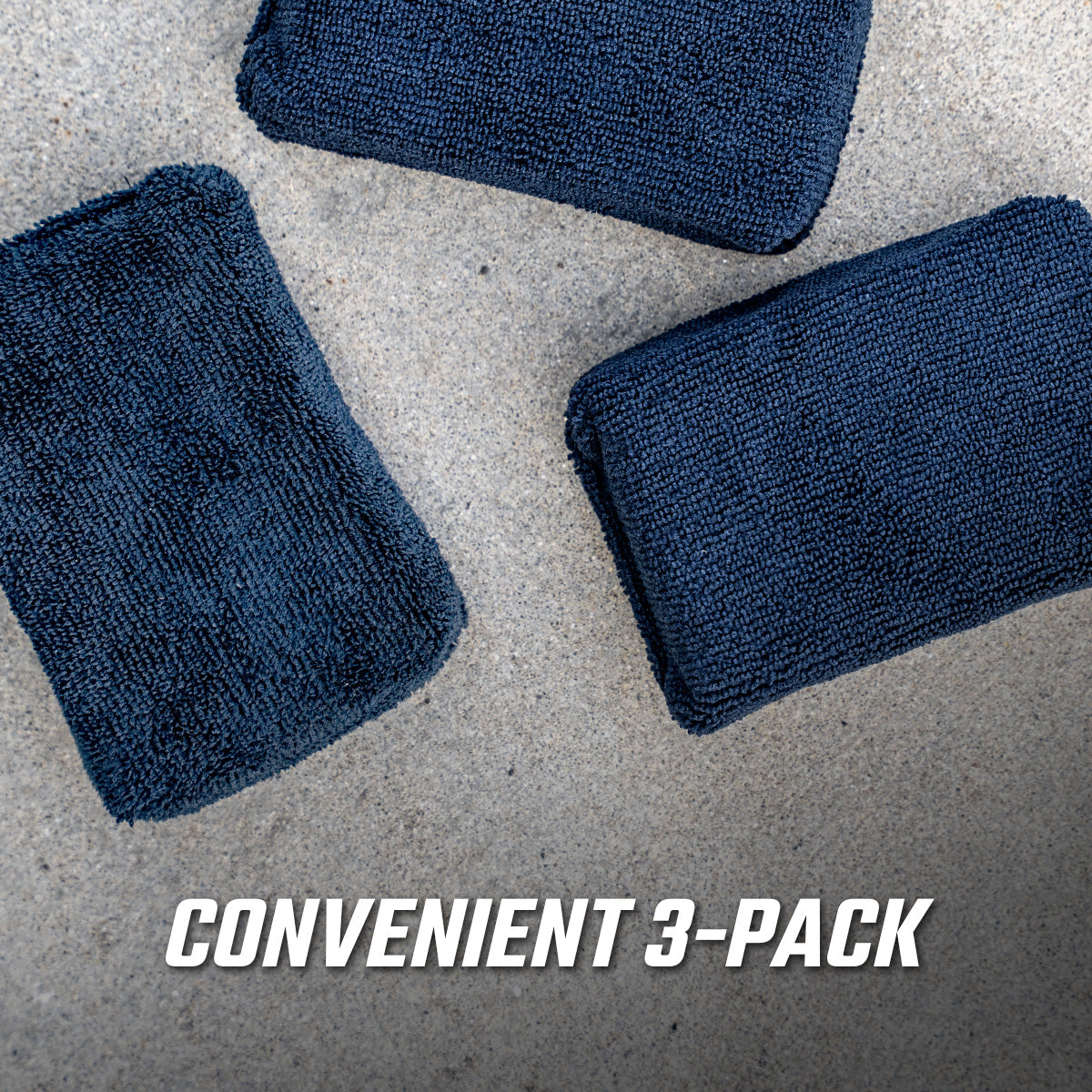 Premium Microfiber Applicator Sponge - 3 Pack