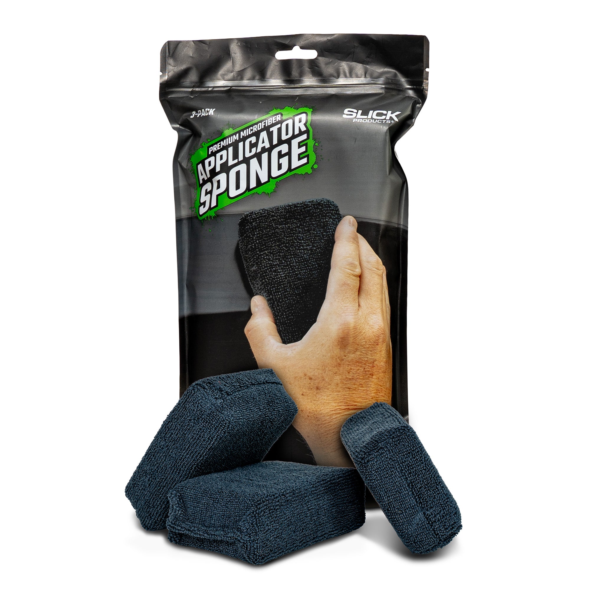 Premium Microfiber Applicator Sponge - 3 Pack