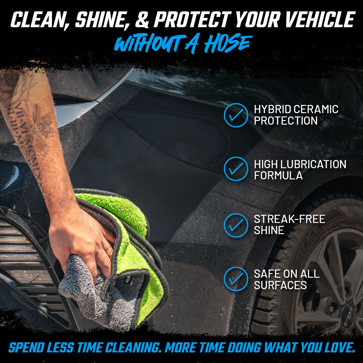 Spray & Wipe Waterless Car Wash