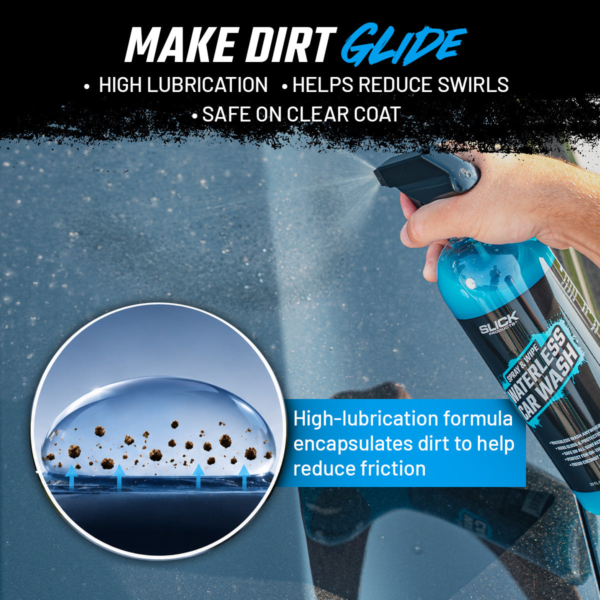 Spray & Wipe Waterless Car Wash