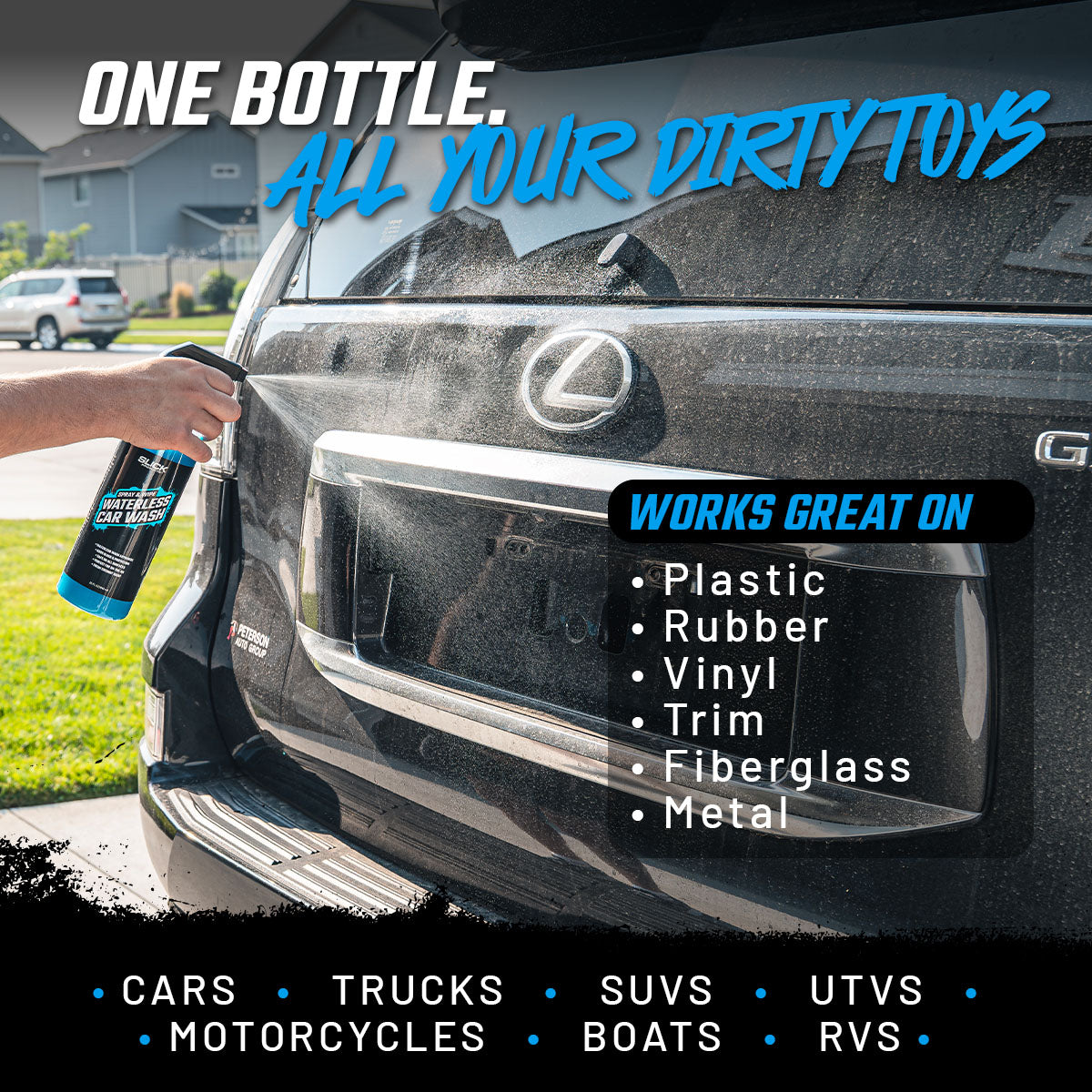 Spray & Wipe Waterless Car Wash