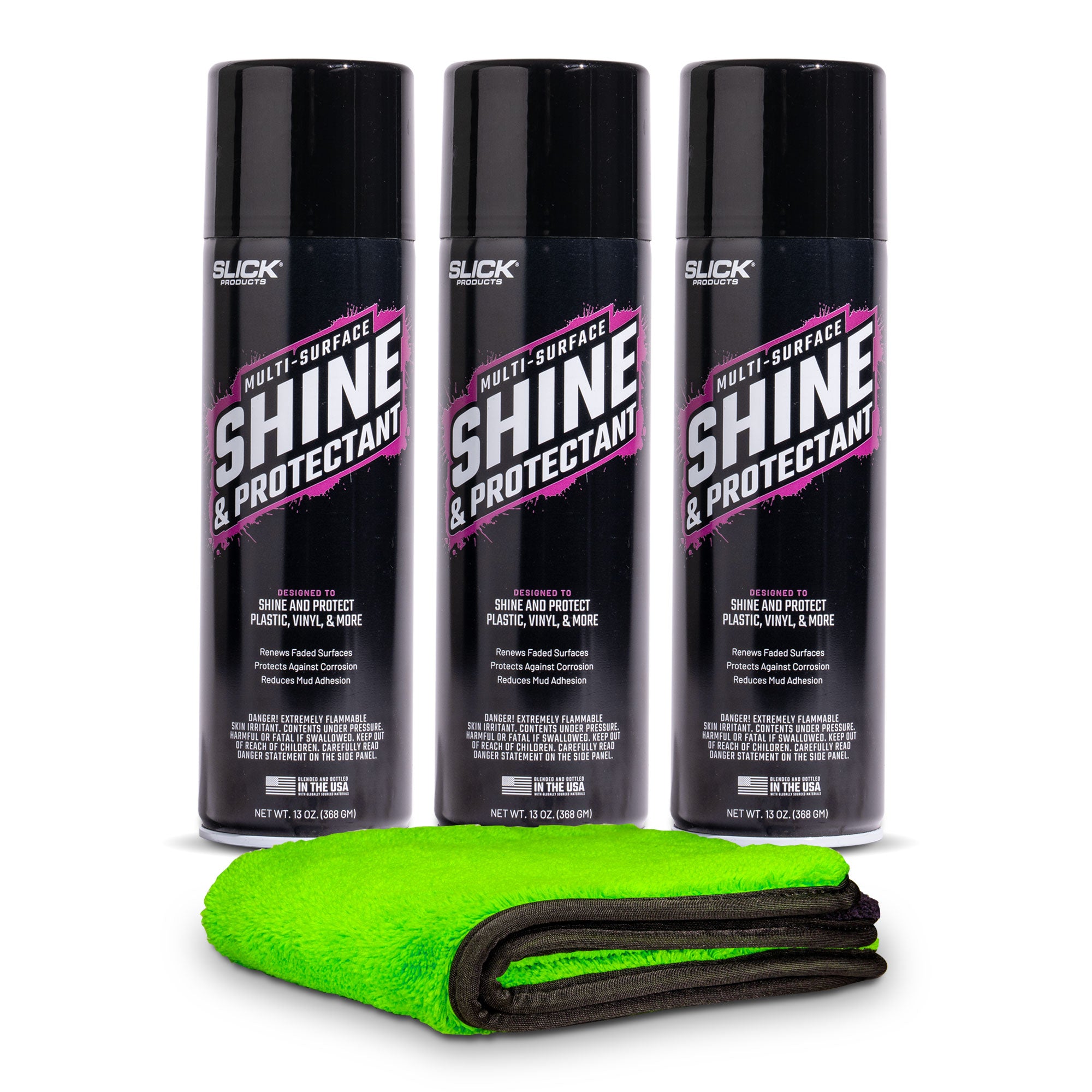 Shine Bundle - 3x Shine & Protectant + Towel