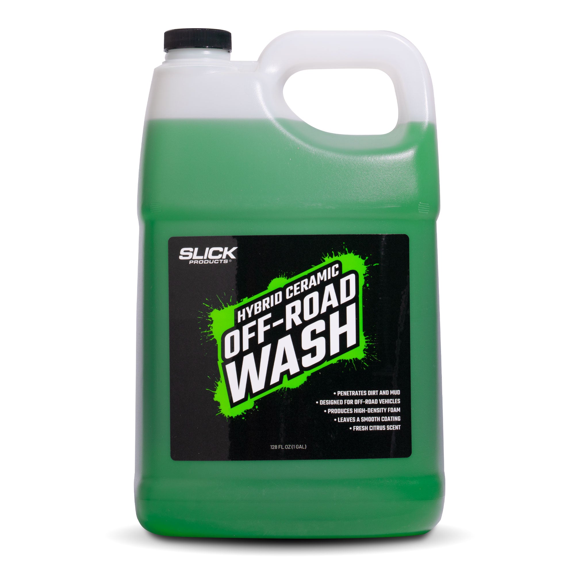 Slick Products Hybrid Ceramic Off-Road Wash - Extra Thick Super Concentrated Cleaning Solution for Dirt Bike, UTV, Side x Side, Truck, Offroad Car