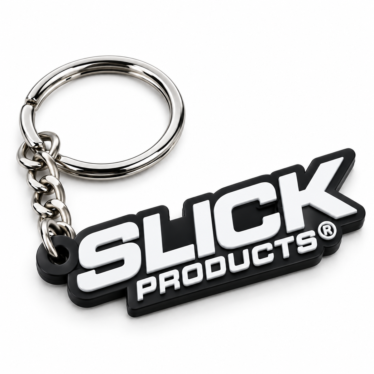 Slick Logo Rubber Keychain