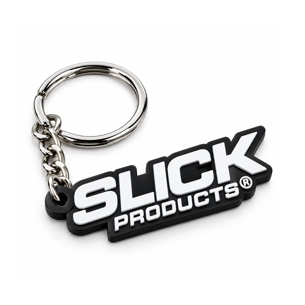 Slick Logo Rubber Keychain