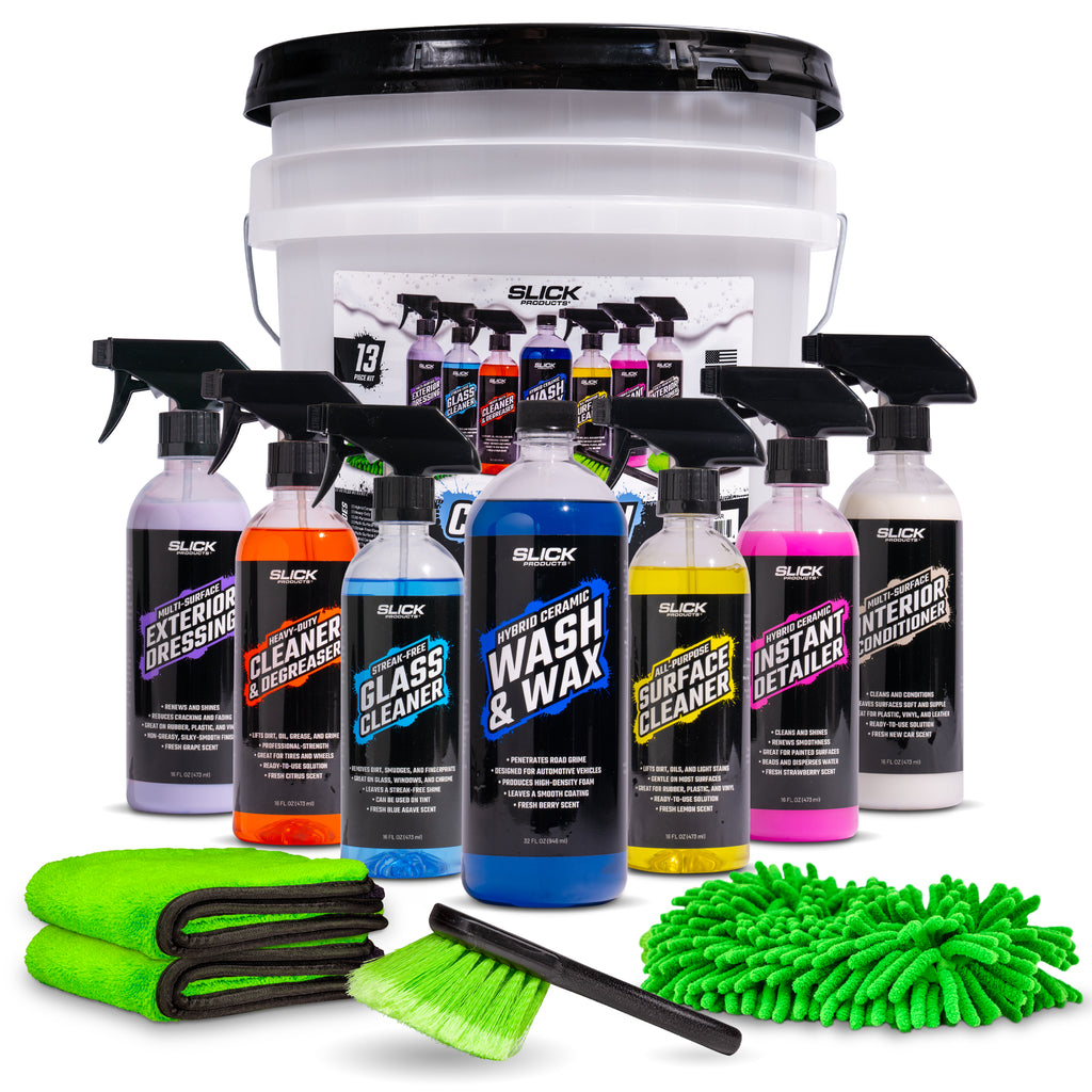cleaning gear Slick Products Car Wash & Detail Kit