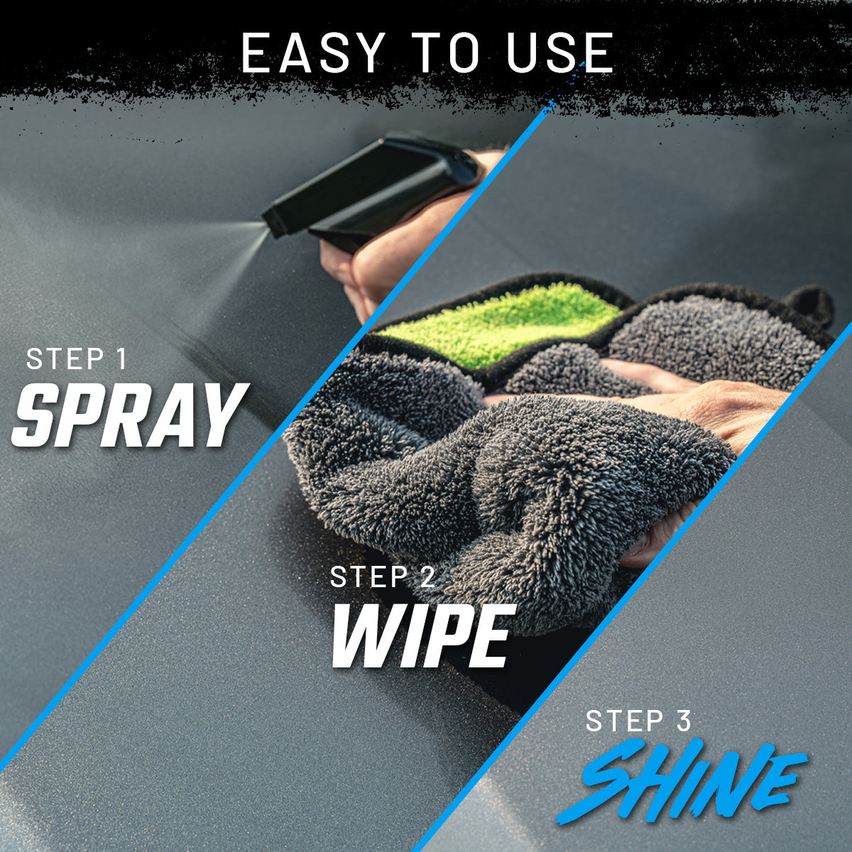Spray & Wipe Waterless Car Wash