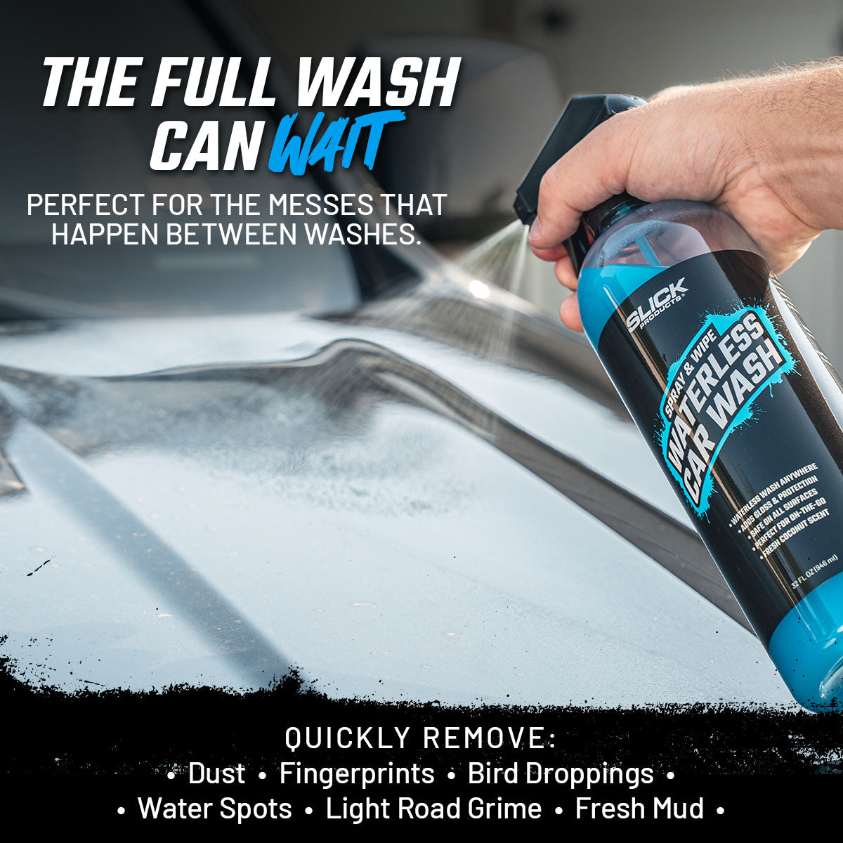 Spray & Wipe Waterless Car Wash