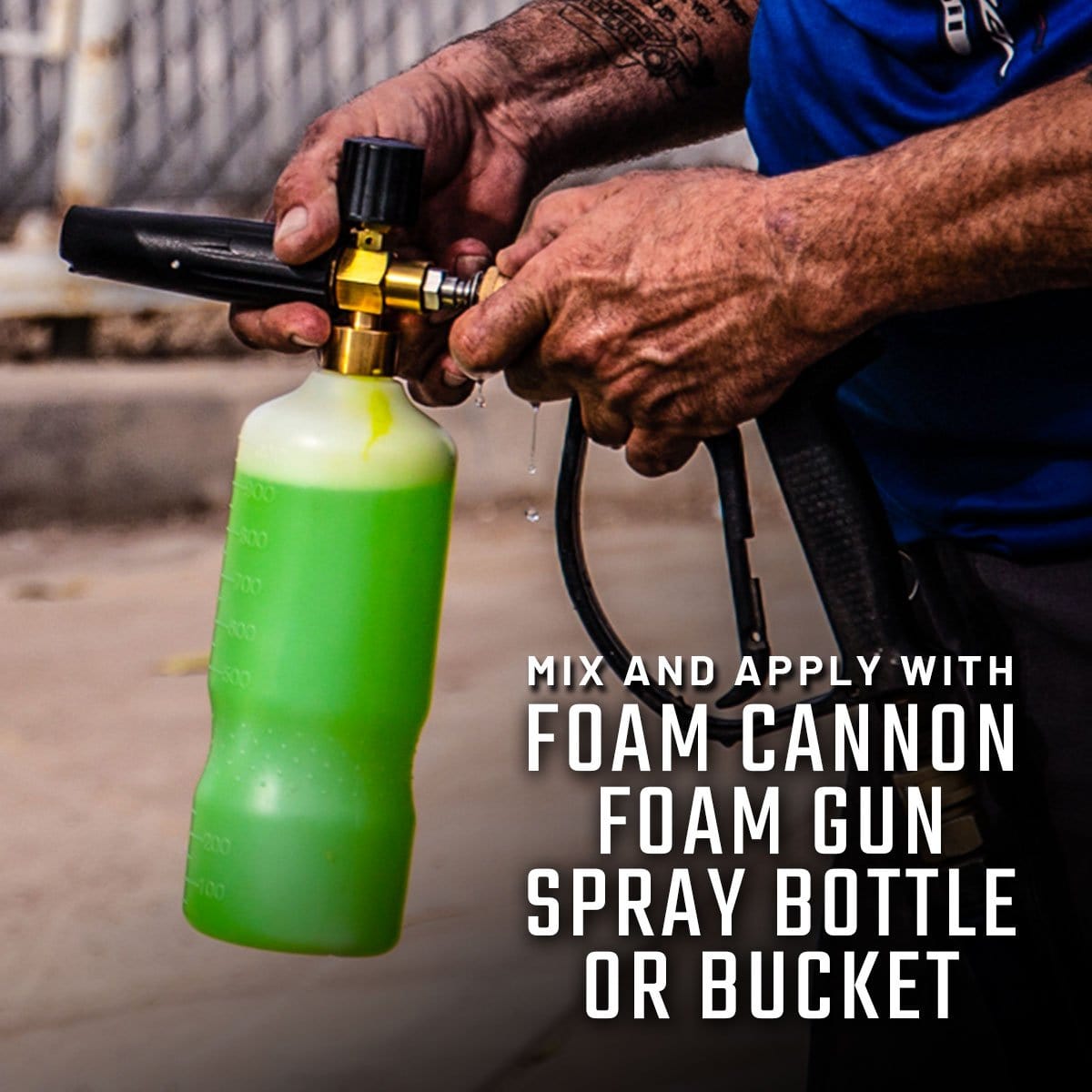  Slick Products Garden Hose Foam Gun - Concentrated Soap Foam  Blaster for Car, Truck, Motorcycle, Dirt Bike, ATV, UTV, Toy Hauler,  Trailer, Motorhome, RV, and Boat : Automotive