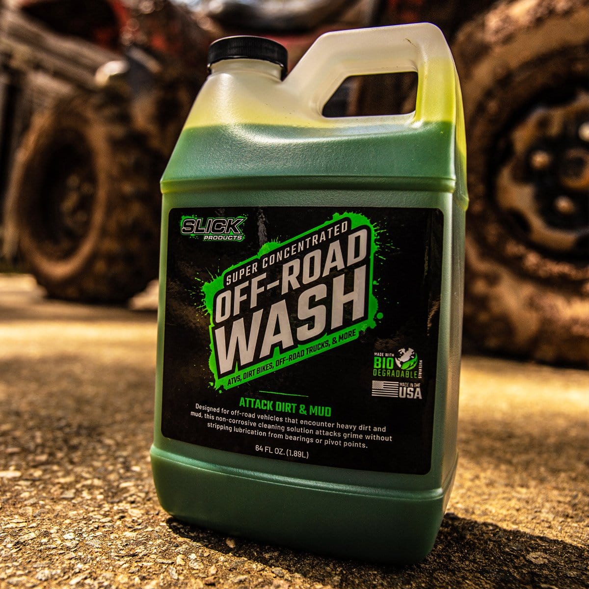 Slick Products Pressure Washer Foam Cannon, Scrub Brush, and Off-Road Wash  Super Concentrated Extra-Thick Soap Removes Heavy Dirt and Mud From Dirt