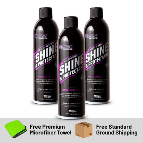 3-Pack Shine & Protectant + Free Premium Towel